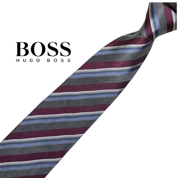 ☆超目玉】 古着 ネクタイ HUGO BOSS ヒューゴ ボス 高級 スーツ