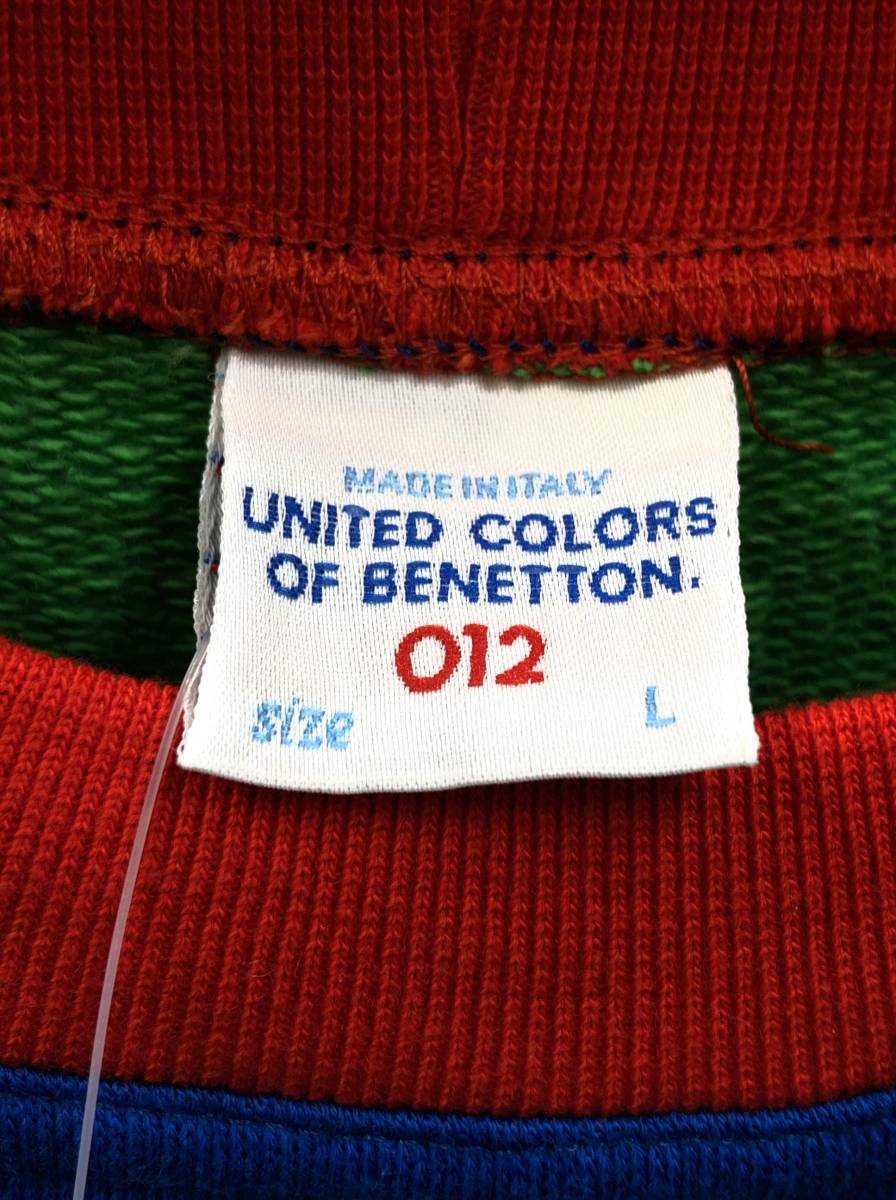 未使用 イタリア製 UNITED COLORS OF BENETTON カラフル トレーナー レディース L マルチカラー イタリア製 ベネトン 23041901_画像4