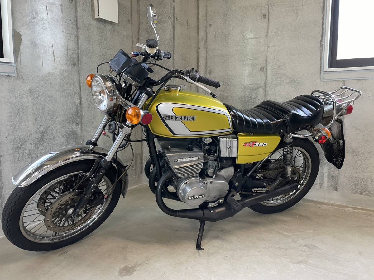 SUZUKI GT380 サンパチ 旧車 2サイクル チャンバー リアキャリア