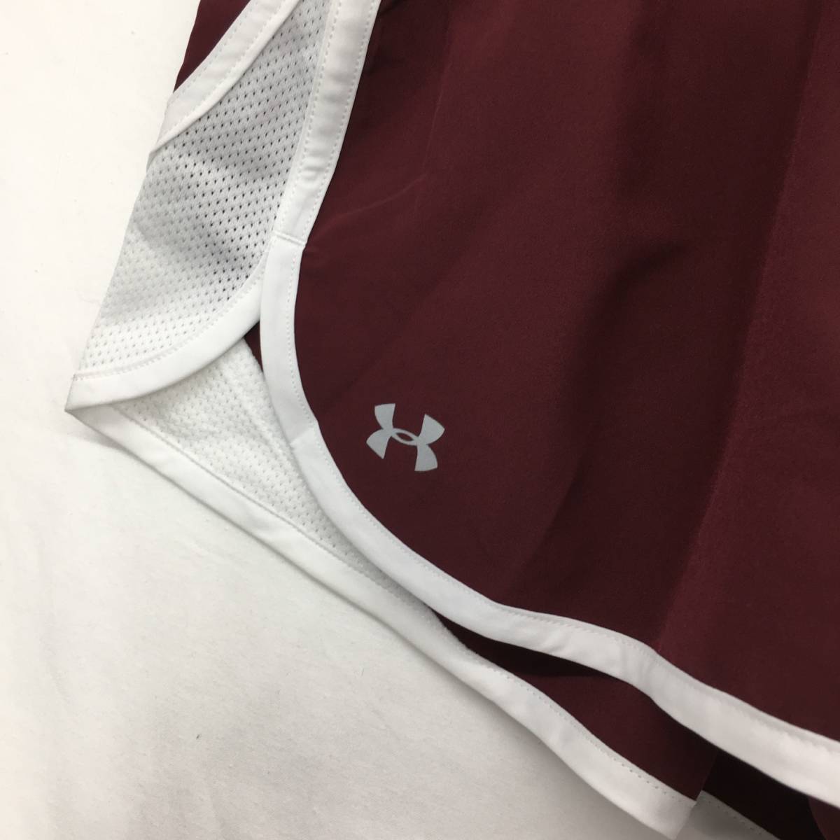 NZ016*UNDER ARMOUR heat gear шорты *SM* wine red серия Under Armor бег шорты 