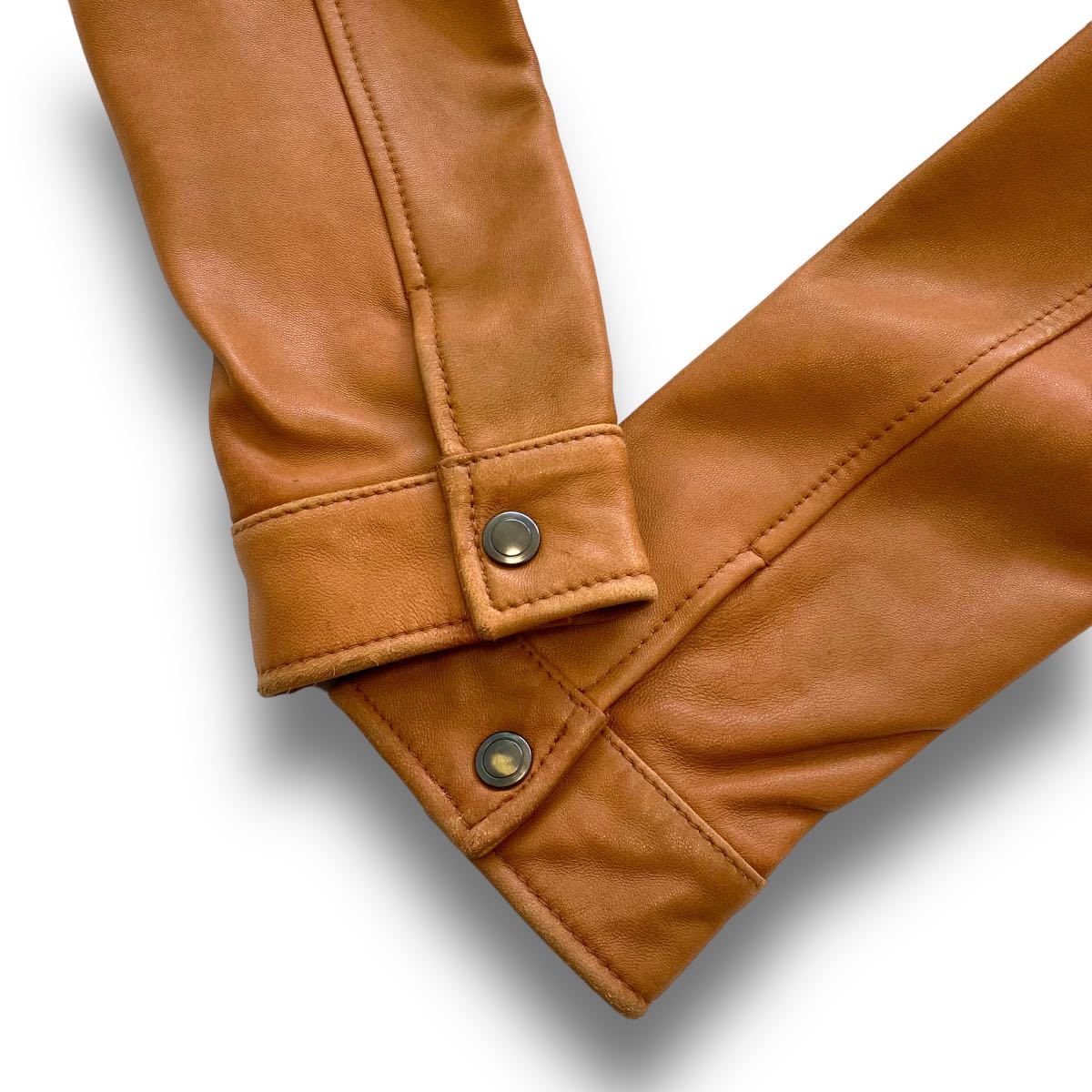 Men's Bigi】メンズビギ シープスキン シングルライダース Men's Bigi】メンズビギ シープスキン シングルライダース