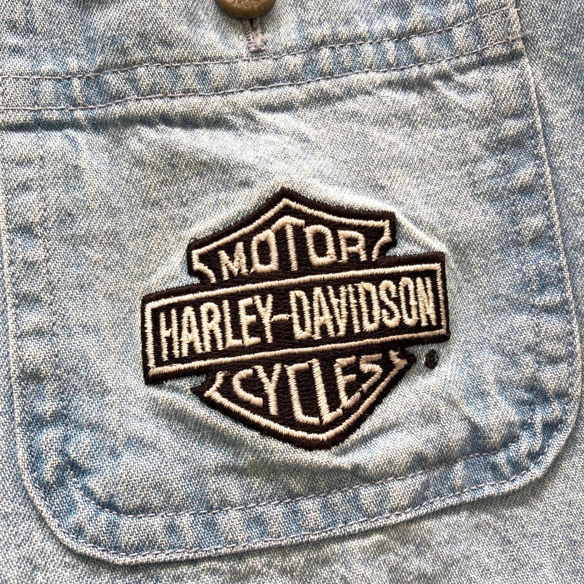 HARLEY-DAVIDSON】ハーレーダビッドソン 刺繍デニムシャツ DENIM HARLEY-DAVIDSON】ハーレーダビッドソン 刺繍デニムシャツ DENIM