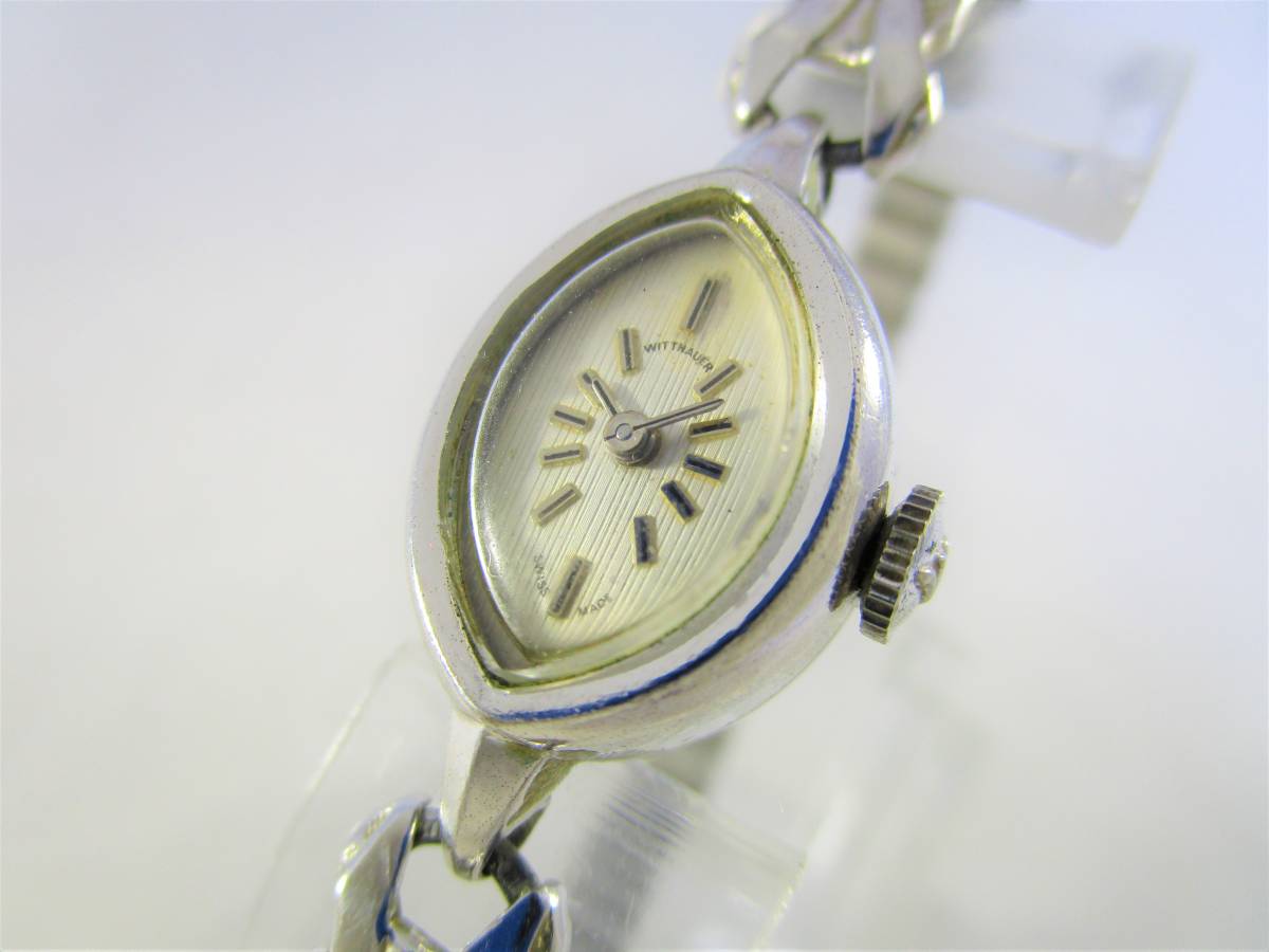 1960年代 WITTNAUER ウィットナー by LONGINES ロンジン ブランド アンティーク ビンテージ 手巻き 腕時計 アメリカ ブランド シルバー銀色_画像9
