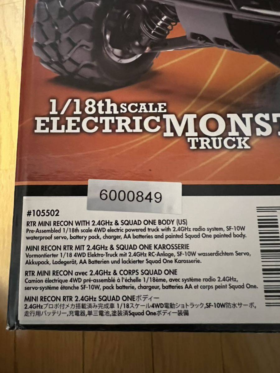 新品未開封HPI品番105502 1/18スケール MINI RECON RTR 4WD ELECTRIC MONSTER TRUCK ミニリーコン 希少 バギーの画像8