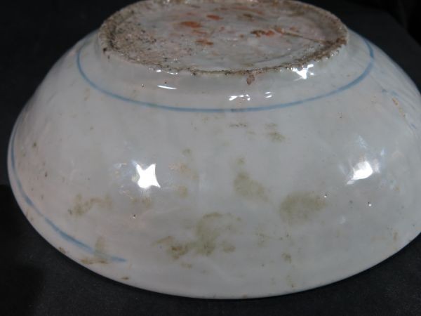 A　青花大皿　明時代　中国　磁器　染付　焼き物　本物