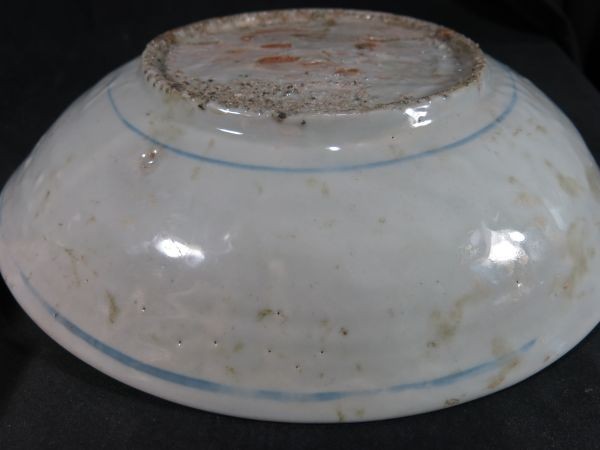 A　青花大皿　明時代　中国　磁器　染付　焼き物　本物