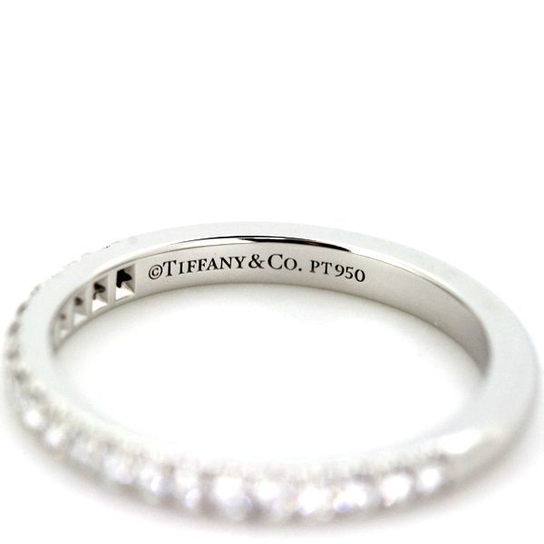  Tiffany so rest diamond band ring 20P Pt950 ring 7.5 number 