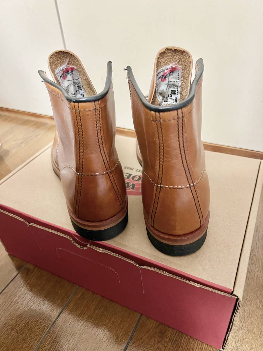 廃盤 新品未使用 REDWING レッドウィング BECKMAN ベックマン 9013 9413 純正Vibramソール チェスナット 7D  25.0cm ワークブーツ FS品 25cm