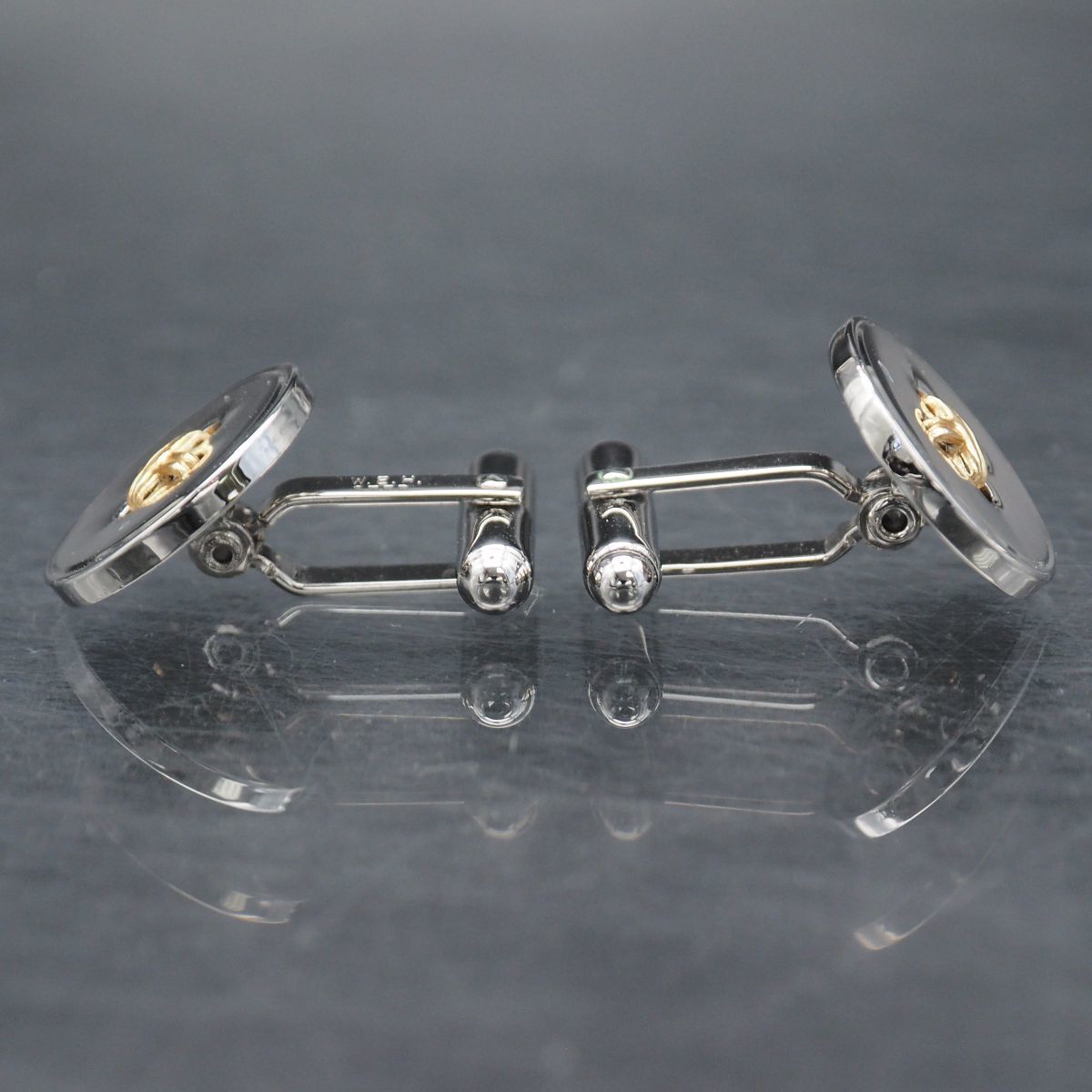 A448 ヴィンテージ WEH 14K&STER刻印 カフスボタン ボタン A448 ヴィンテージ WEH 14K&STER刻印 カフスボタン ボタン