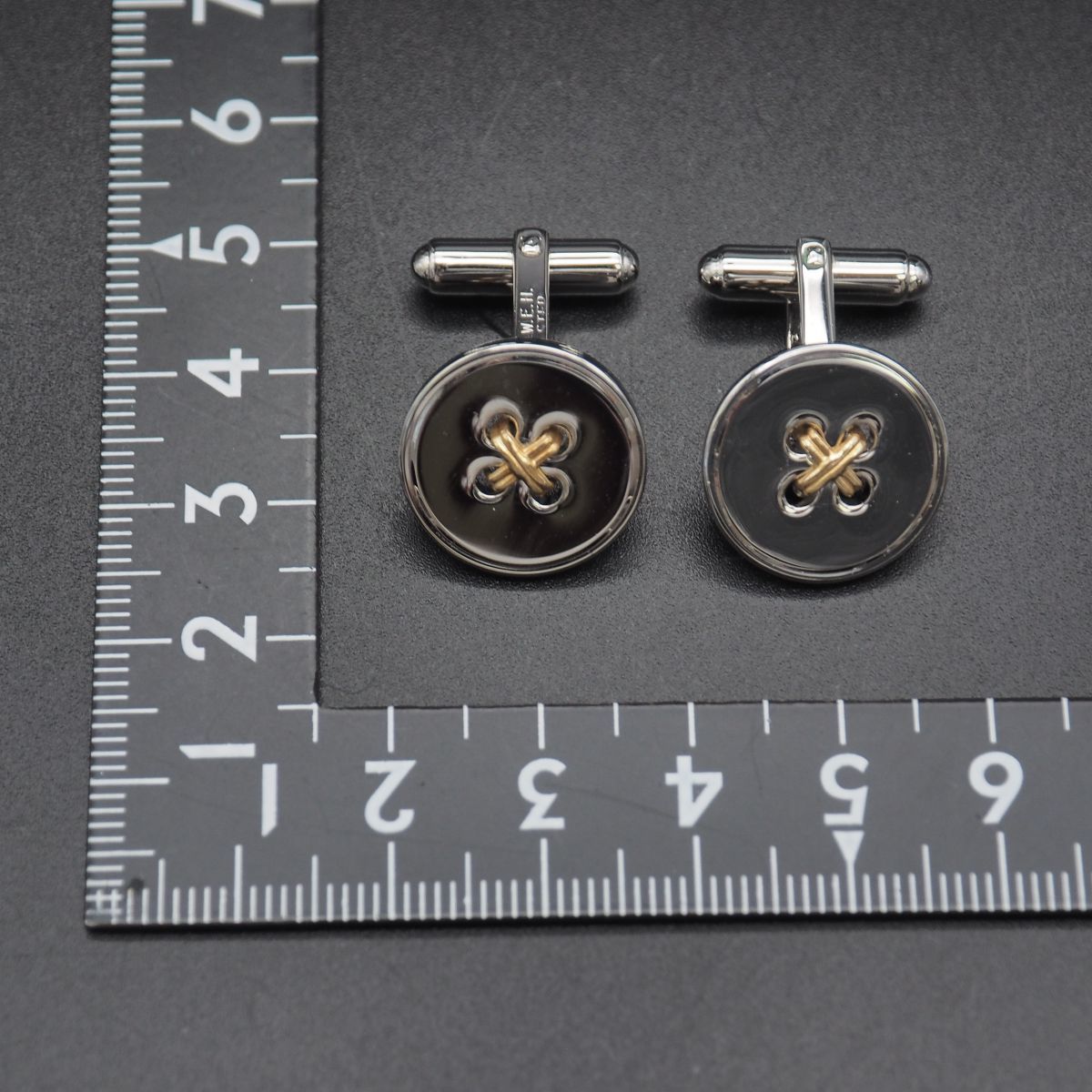 A448 ヴィンテージ WEH 14K&STER刻印 カフスボタン ボタン A448 ヴィンテージ WEH 14K&STER刻印 カフスボタン ボタン