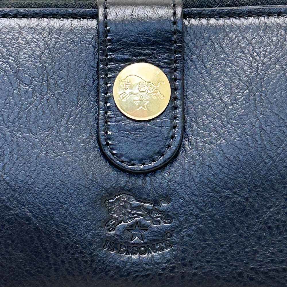  new goods IL BISONTE Il Bisonte long wallet SCW011 black 