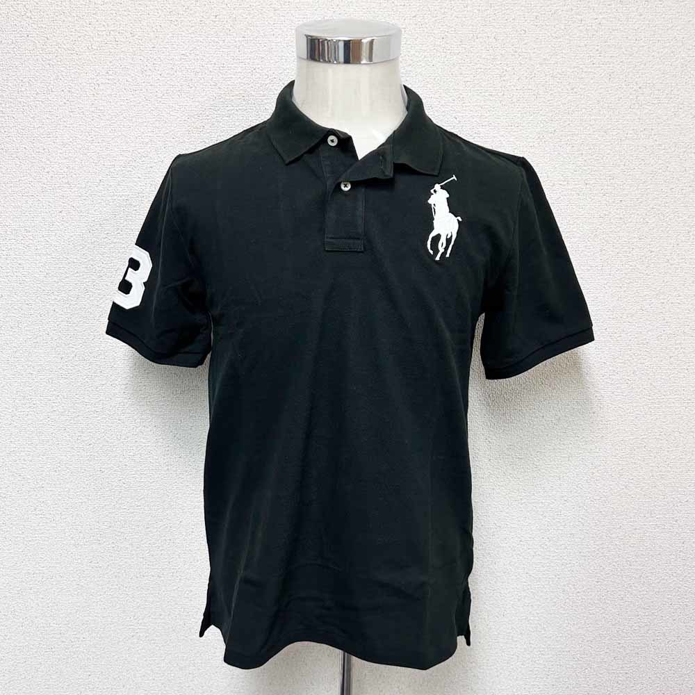 新品 POLO RALPH LAUREN ポロラルフローレン ビッグポニーポロシャツ ブラック ボーイズXLサイズ