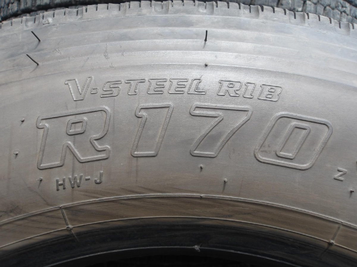 J755 215/70R17.5 夏１本 サマータイヤ LT 123/121J 215/70-17.5 215-70-17.5 BRIDGESTONE V-STEEL RIB R170 チューブレス_画像4