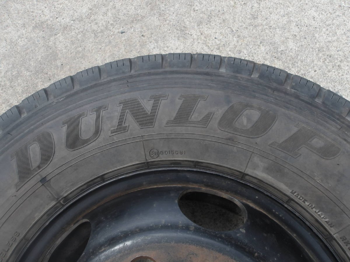 J779 215/85R16 夏4本セット サマータイヤ LT 120/118N 215/85-16 215-85-16 DUNLOP ENASAVE SPLT50 チューブレス 16インチ鉄ホイール TOPY_画像7