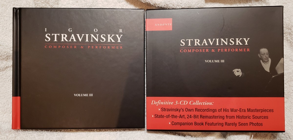 ストラヴィンスキー　自作自演集Ⅲ　STRAVINSKY COMPOSER & PERFORMER VOLUMEⅢ　ANDANTE AN1140_画像4