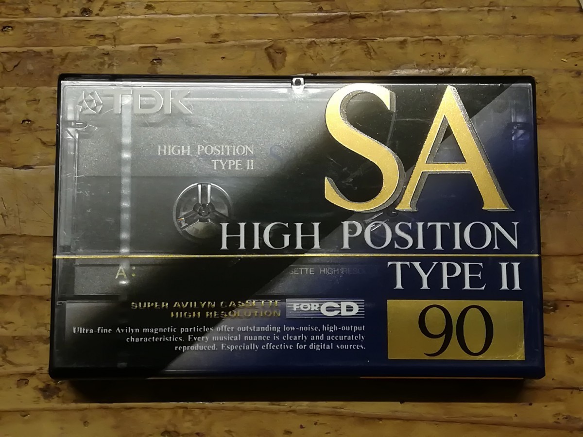 TDK SA-90 SUPER AVILYN(高密度記録用磁性材アビリン) 低共振・高精度二層一体成形ハーフ HIGH POSITION TYPE Ⅱ ハイポジ カセットテープ_画像1