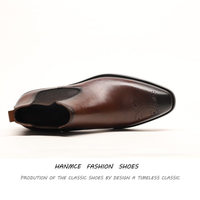 メンズ ビジネス レザー ブーツ ボルドー サイズ 27.0cm 革靴 靴 カジュアル 屈曲性 通勤 軽量 柔らかい 新品 【221】 - 9