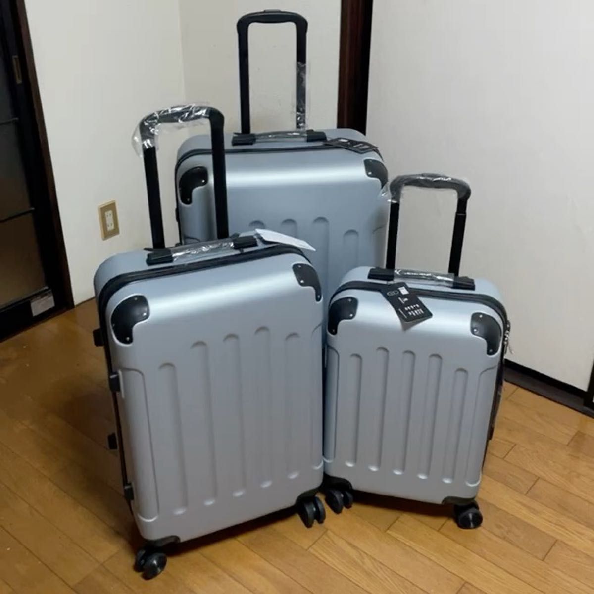 スーツケースキャリーケース キャリーバッグ  大容量 SDM シルバー