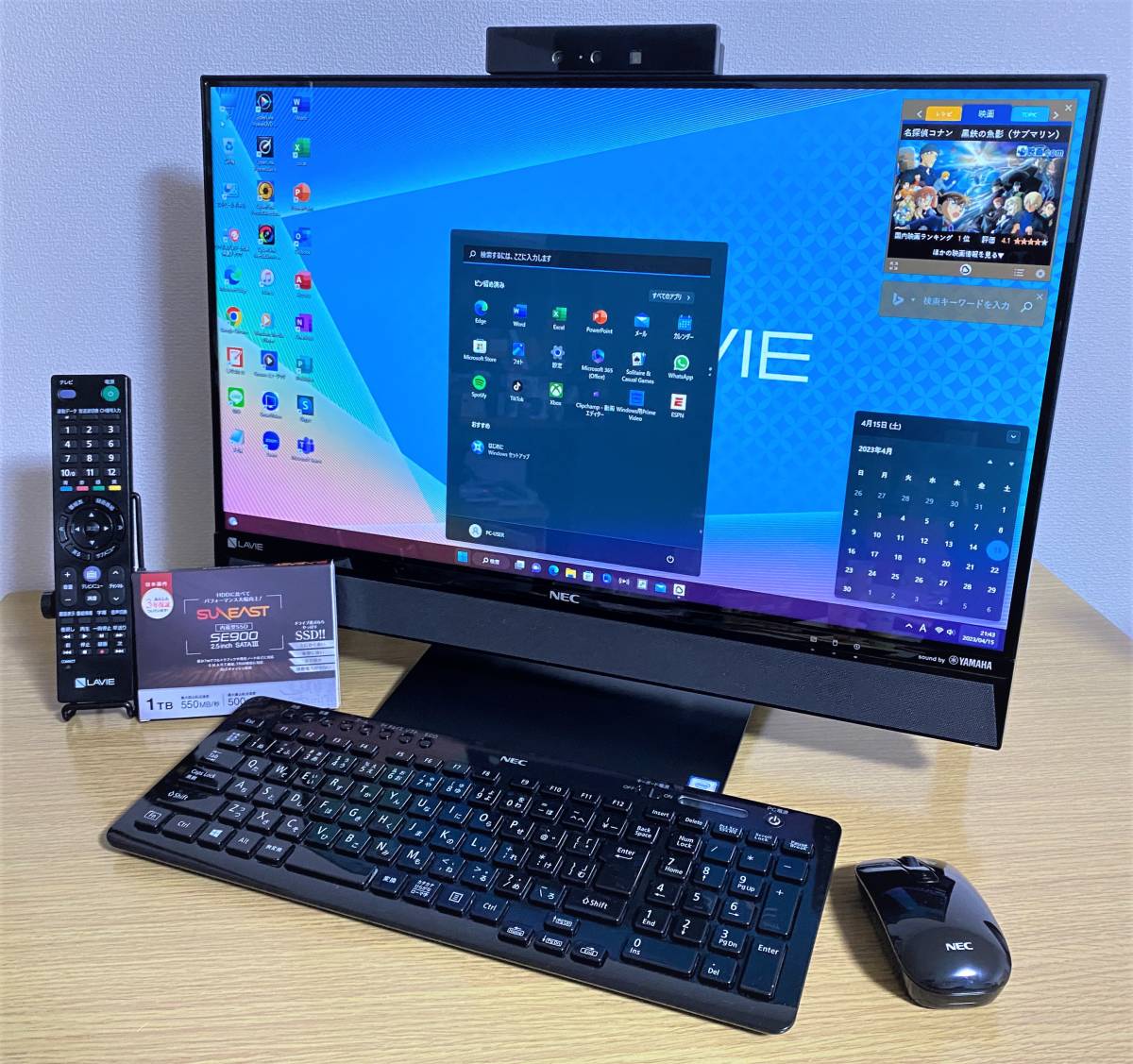 NEW限定品 NEC LAVIE Desk All-in-one(Ci7/8GB/3TB/BR/レッド) PC