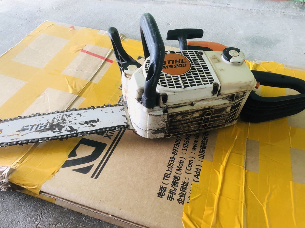 最安値国産 ヤフオク! - 現状 チェーンソー スチール STIHL MS200
