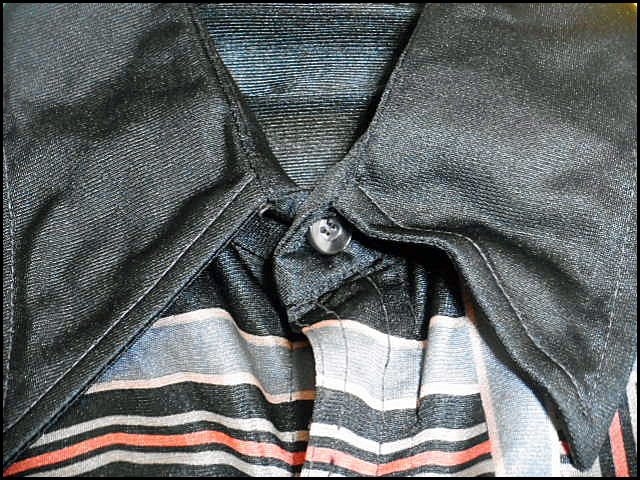 ★希少なブラックベースの1枚★Made in USA製アメリカ製RolandローランドビンテージプリントポリシャツディスコシャツS14 1/2黒色初期タグ_画像5