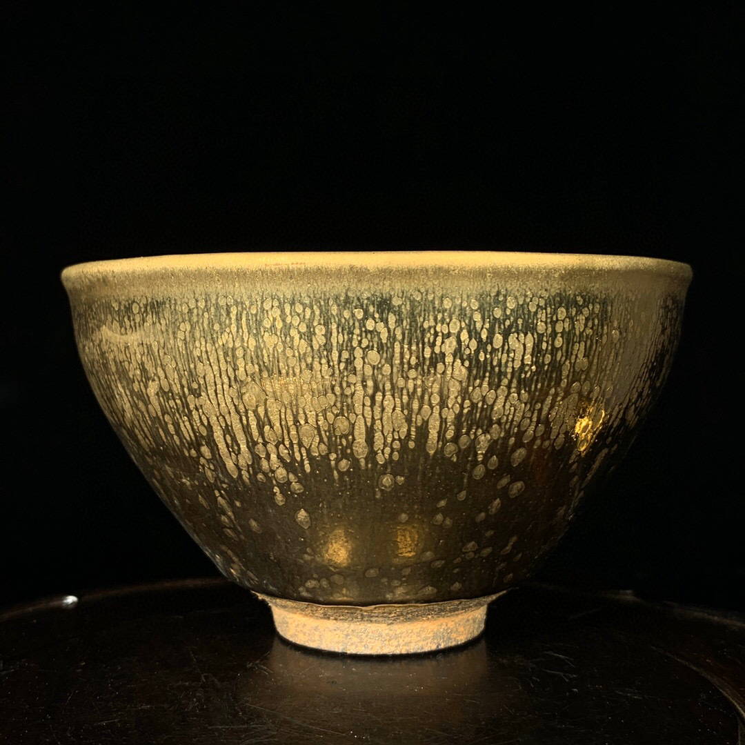 在庫処分 宋▽鴻▽ 古陶瓷品中国古美術中国古玩古賞物置物滴盞黄金油
