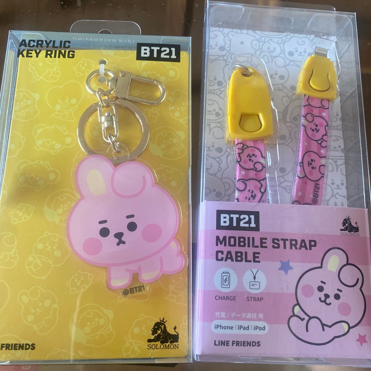 公式 BT21 アクリル キーリング アクセサリー キャラクター COOKY グッズ (COOKY) モバイルストラップケーブル