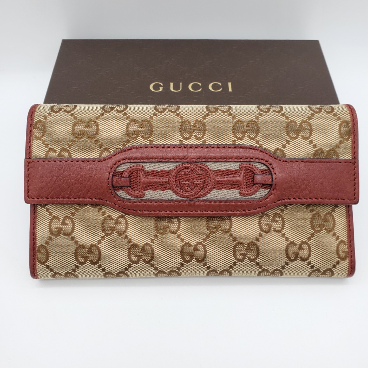 第一ネット 232431 キャンバス 長財布 グッチ GUCCI 0416 GG 箱付 長