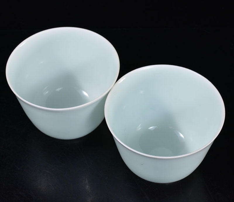 中国 大明成化年製 白磁碗 C R3930E 煎茶碗 一對 陶芸 | nagisa-clinic.jp