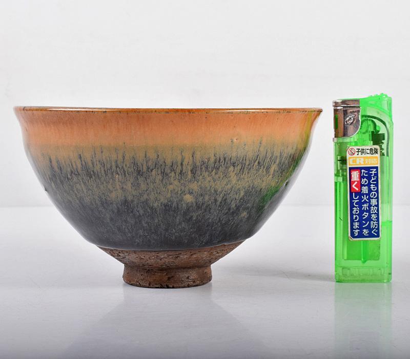 中国 中国美術 窯変 天目茶碗 時代箱付 V R3369 | horizontedemontania