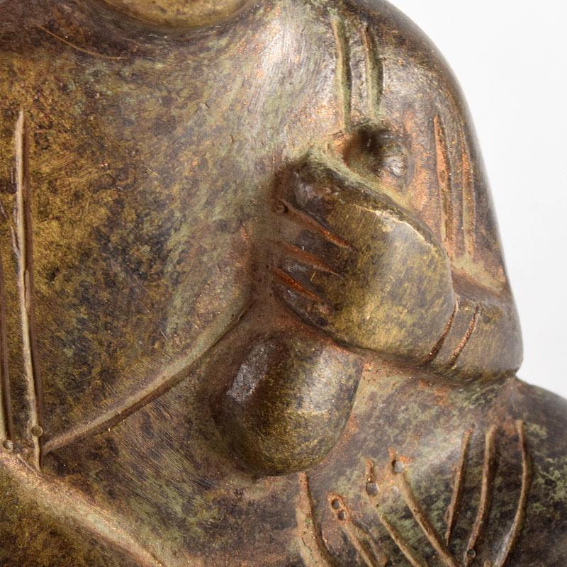 仏教美術 古銅鍍金 観音坐像 仏像 壁掛 時代箱付 D R4885 | flowbanus 