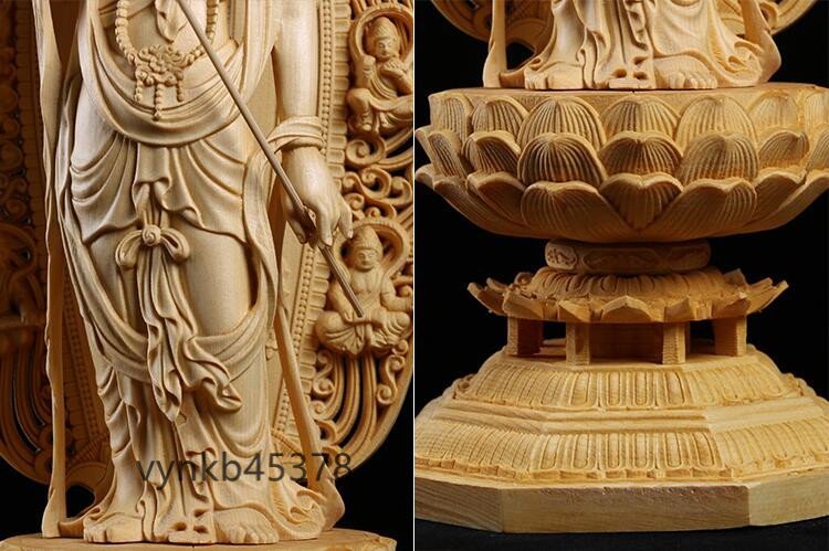 さらに値下げ 総檜材 仏教工芸品 木彫仏教 精密彫刻 極上品 仏師で