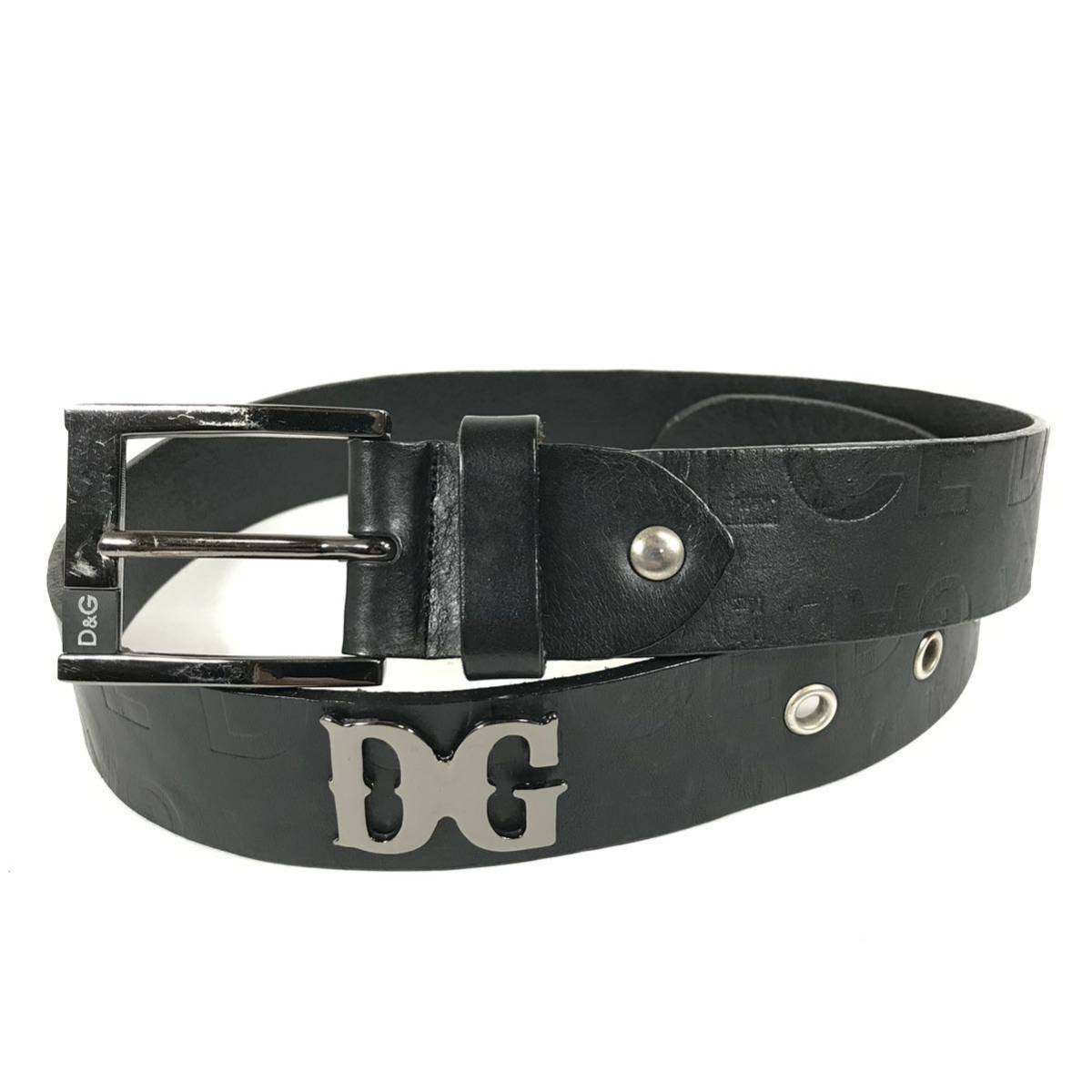 ドルチェ&ガッバーナ】本物 DOLCE&GABBANA ベルト DG金具 全長101cm 幅