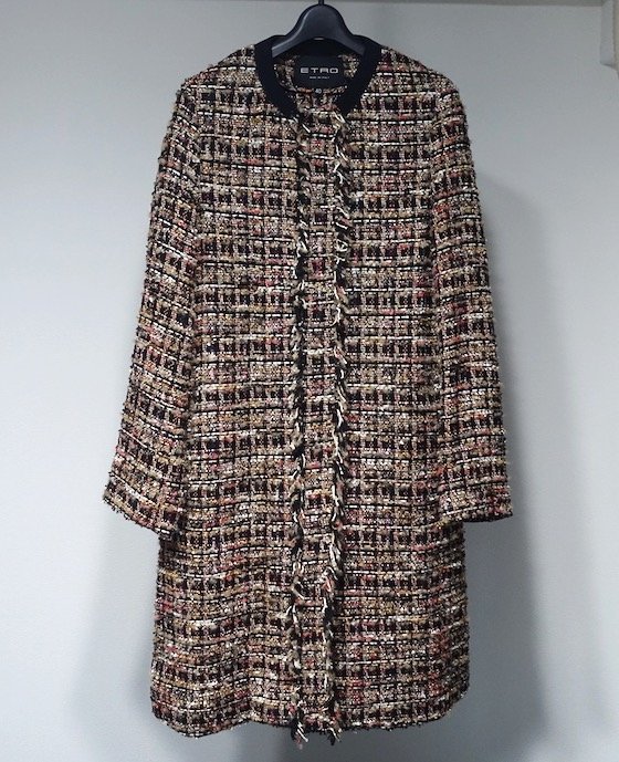 ヤフオク! - 19AW 極美品 ETRO エトロ ツイード カラーレス