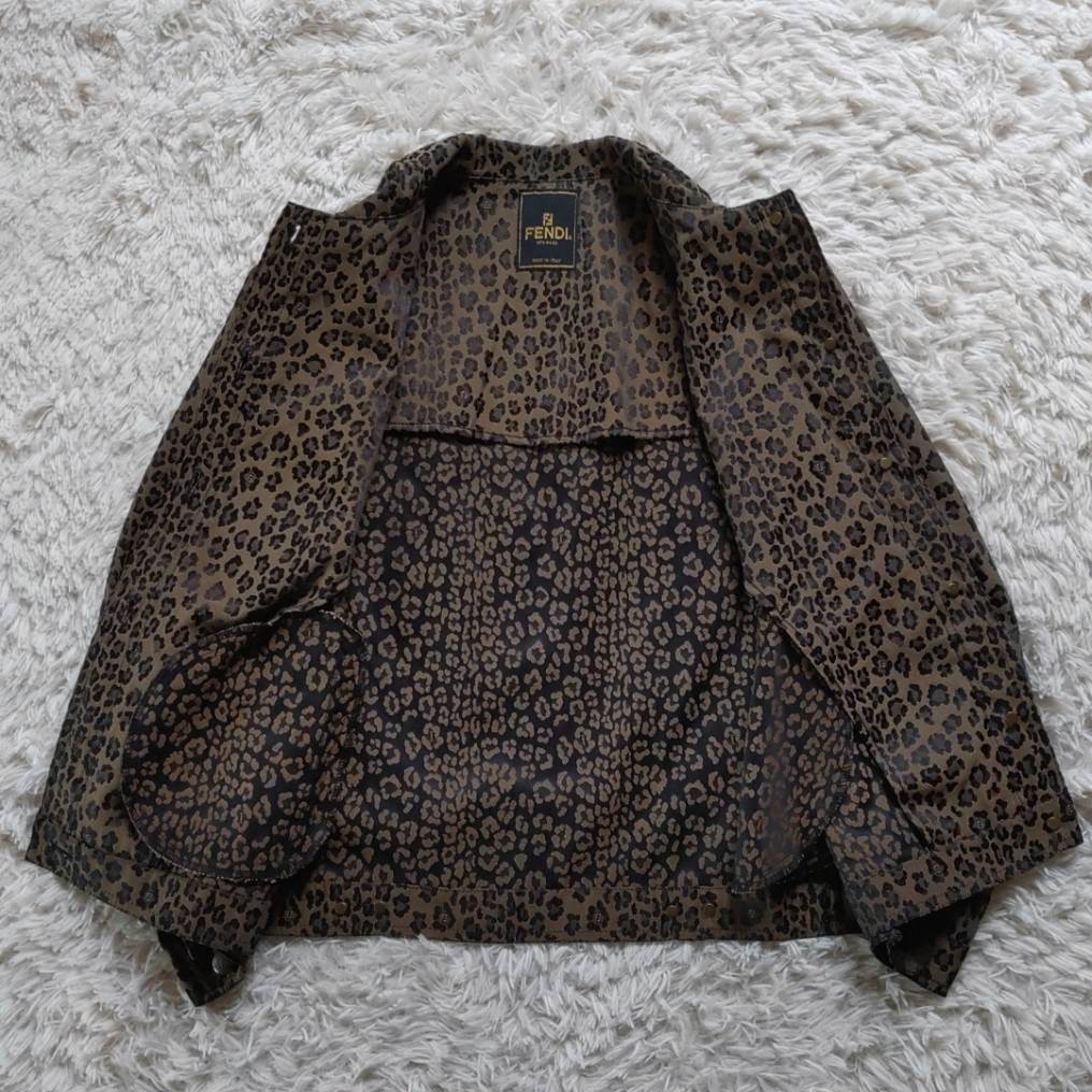 FENDI】フェンディ 美品 最高級 ジャガード生地 隠れロゴ イタリア製