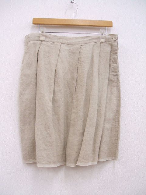 fog linen work リネン スカート ベージュ レディース フォグリネンワーク 1-0512M 174720_画像1