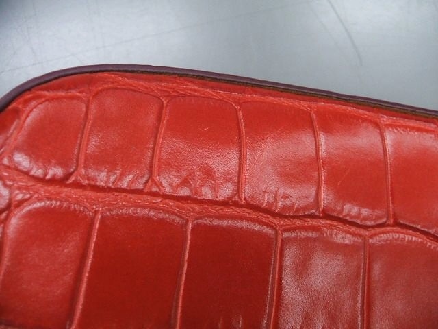 J&M Davidson PEBBLE ペブル チェーン ショルダーバッグ レッド
