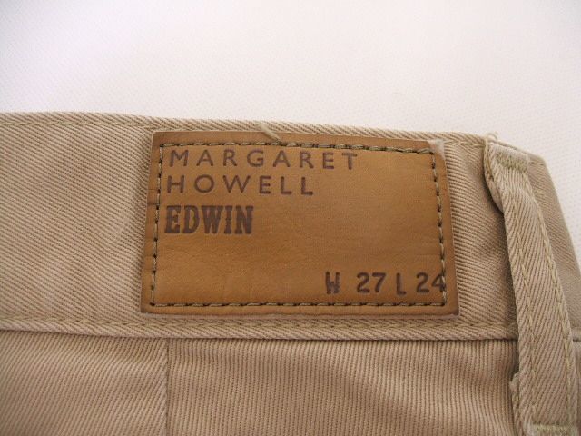 MARGARET HOWELL/EDWIN 578-143208 パンツ ベージュ レディース マーガレットハウエル/エドウィン 2-0825M 197547_画像3