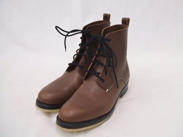 SUNSEA 17A86 Leather Desert Boots デザートブーツ 定価70,000円 サイズ3 ブーツ ブラウン メンズ サンシー 9-1110T F74707