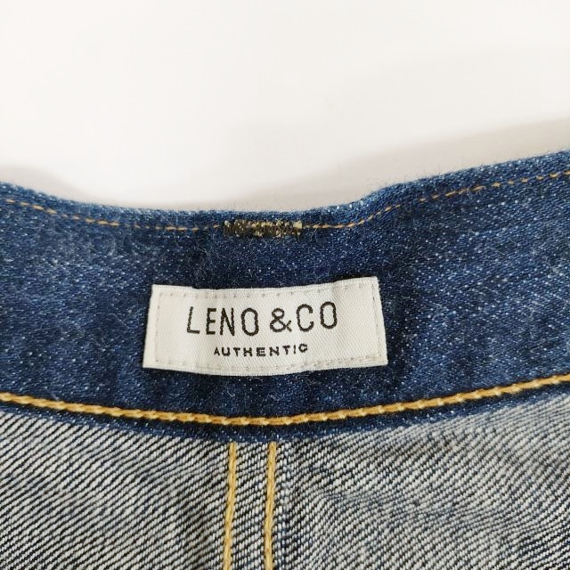 LENO KAY HIGH WAIST JEANS L1802-J005 コットン テーパード サイズ02 デニムパンツ ブルー レディース リノ 3-0202G 210471_画像3