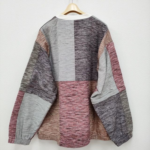 Children of the discordance 新品 EDO SILK PATCHWORK PO 長袖シャツ グレー チルドレンオブザディスコーダンス 3-0204M F91277_画像2