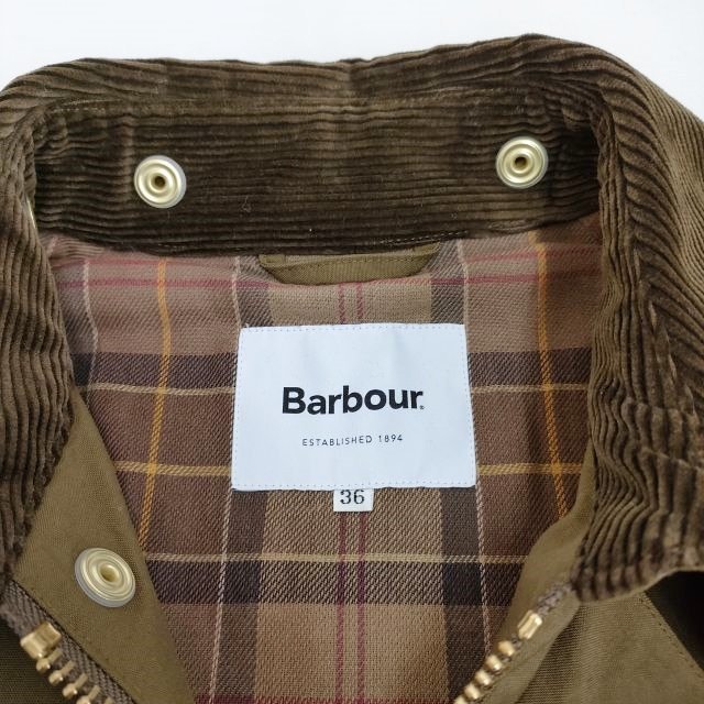 3-0404T♪Barbour JS別注 OS BURGHLEY-MU-TECH サイズ36 コート