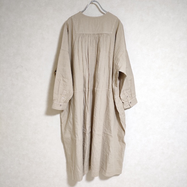 nest Robe UpcycleLino リネンコットンブザムワンピース 01211-1004 ワンピース ベージュ ネストローブ 3-0329M 213216_画像2