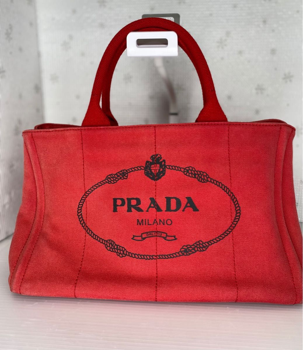 お値下げ中　PRADA プラダ カナパ　キャンバストートバッグ