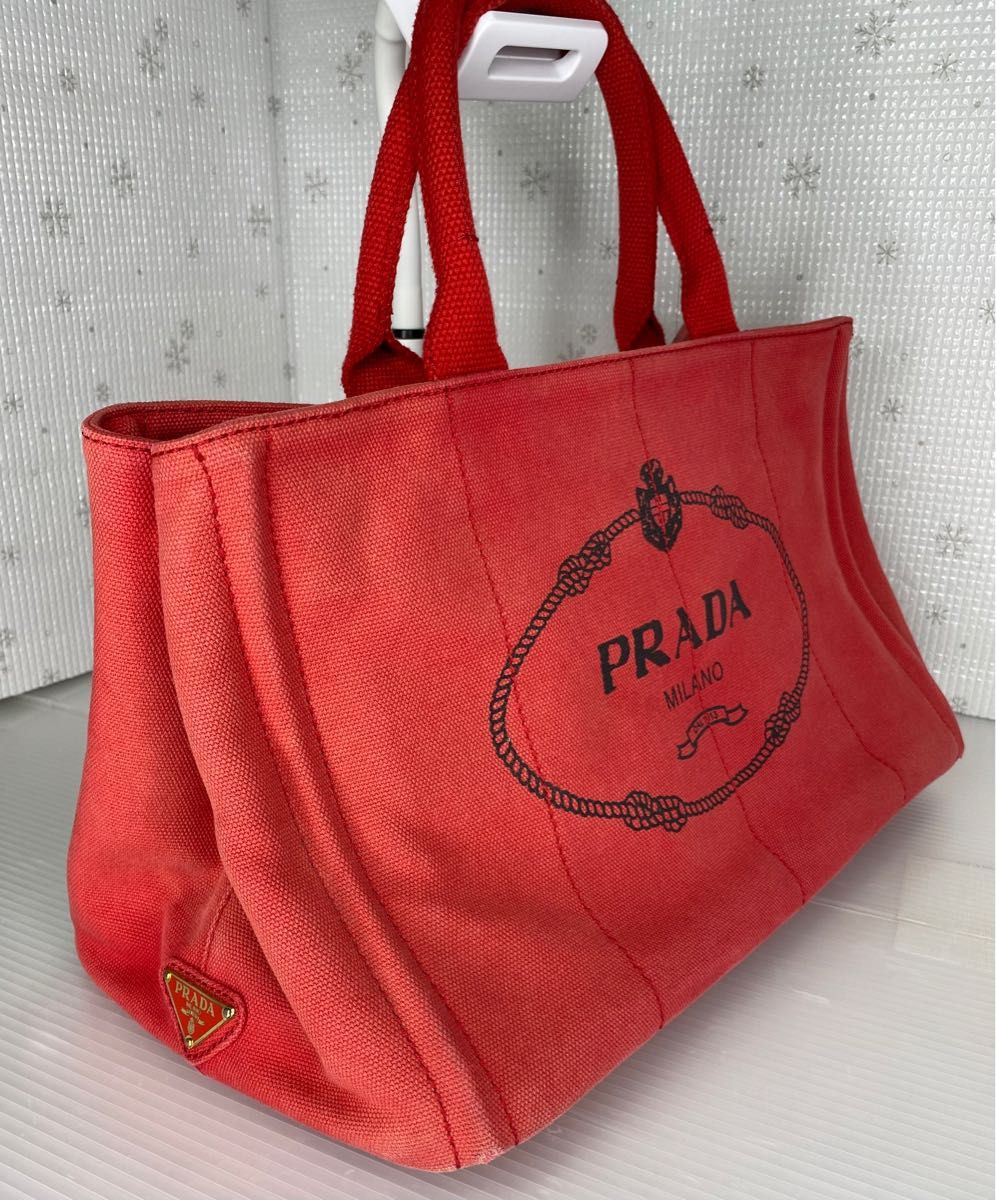 お値下げ中 PRADA プラダ カナパ キャンバストートバッグ｜PayPayフリマ