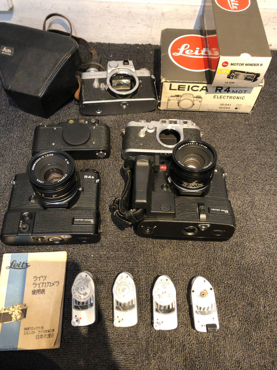 75) 1円スタート 送料無料 売り切り4.4 LEICA R4S等レンズセット