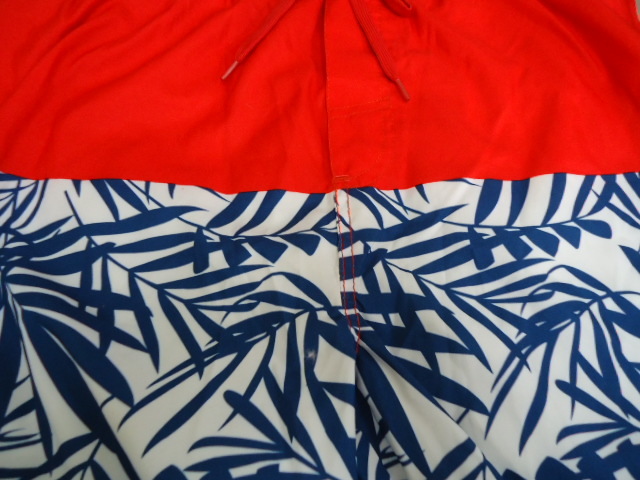 [KCM]Z-iro1-300-M* выставленный товар *[ Ocean Pacific ] мужской купальный костюм трусы внутренний сетка есть 519426 красный размер M