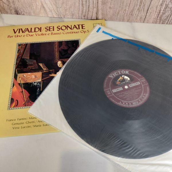 【1円スタート・レア・美品】ヴィヴァルディ VIVALDI 6つのソナタ SEI SONATA レコード LP ビクター イ長調 クラシック 通奏 演奏 四季_画像1