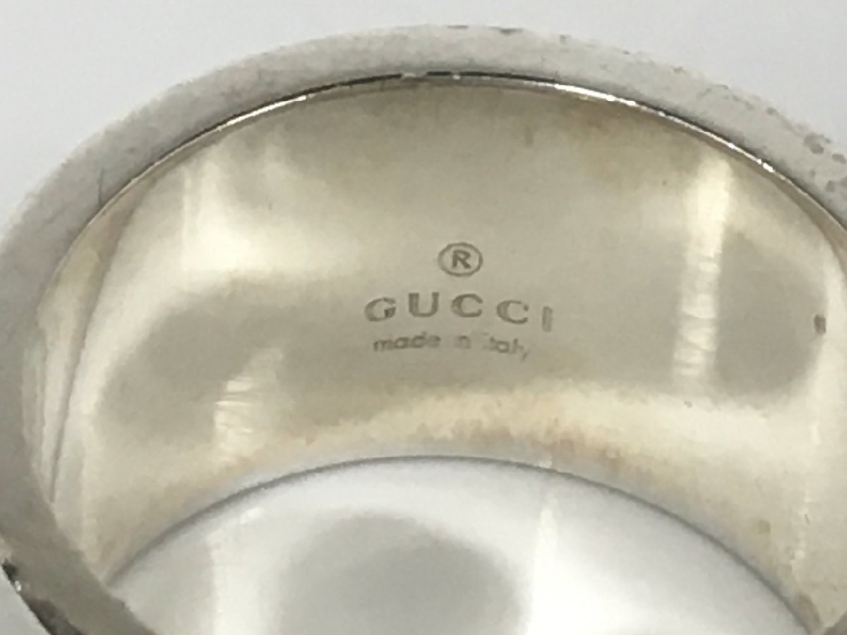 グッチ GUCCI リング ブランデッドG ワイドリング 14.5号 SV925 シルバー 指輪 → 2304LA005_画像8