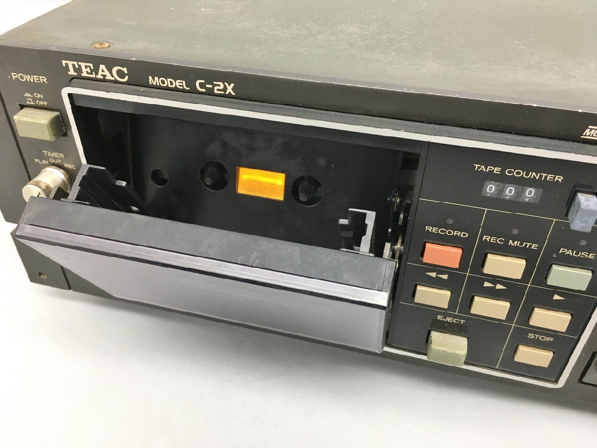ティアック TEAC ステレオカセットデッキ C-2X ブラック系 3ヘッド2